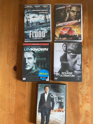 DVD Flood, Unstoppable, Unknown, The Bourne Ultimatum, Quantum of Solace