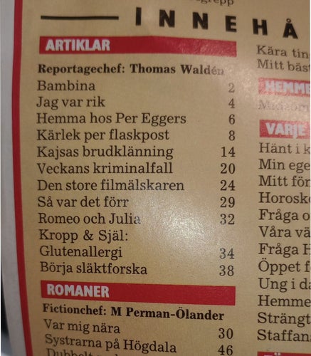 Hemmets veckotidning nr 25, 1987