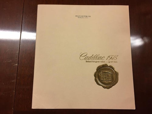 Försäljningsbroschyr Cadillac 1978