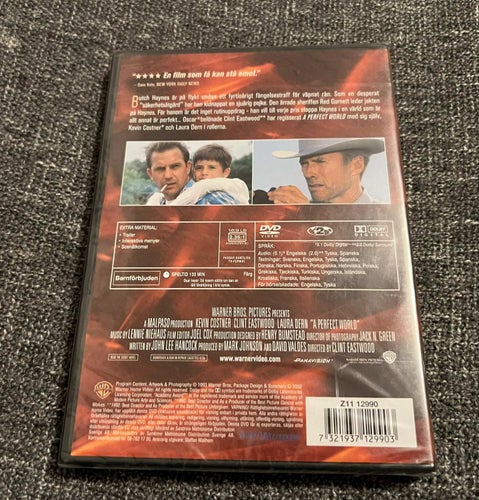 A PERFECT WORLD (1993) INPLASTAD HELSVENSK UTGÅVA! SÄLLSYNT