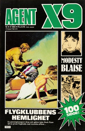 Agent X9 Serietidning 1984 nr 9 (Oläst arkivex) Modesty Blaise