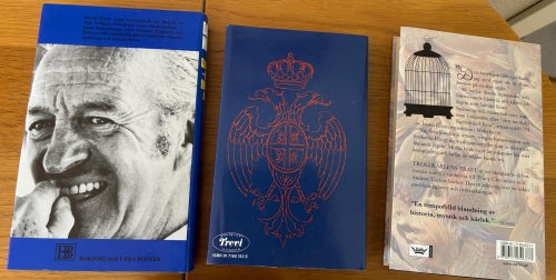 5 inbundna böcker – romaner, historiskt & spänning – David Niven m.fl.