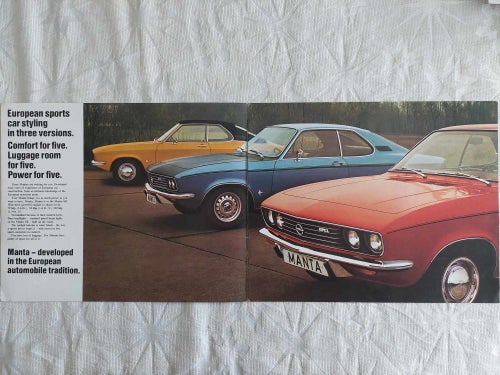 Opel Manta 1971 in english ..