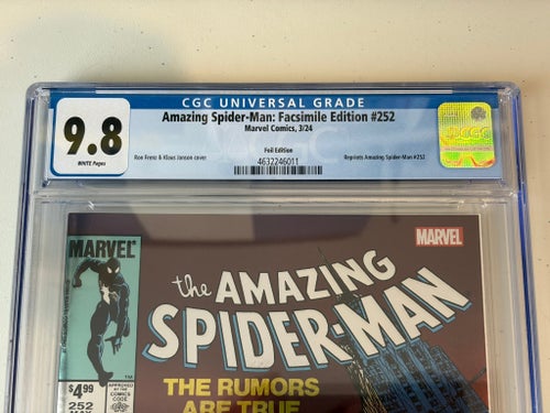 Amazing Spider-Man #252 Facsimile Edition CGC 9.8 – Marvel (2024) Foil Edition
