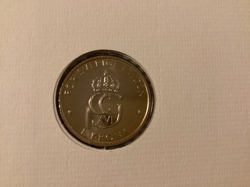 SWEDEN • Nytt Kungaporträtt Carl XVI Gustaf • 1 Krona 2000 • Proof • Only 3 000