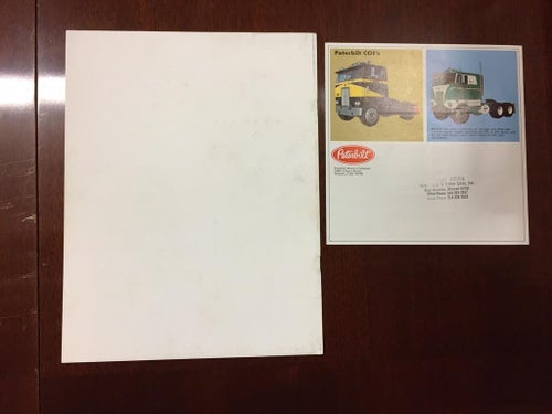 Försäljningsbroschyr Peterbilt
