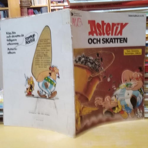 Asterixalbum nr 13 Asterix och skatten. lässkick