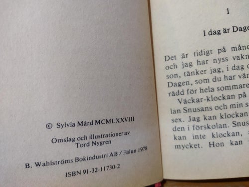 Pelle börjar skolan - Sylvia Mård, Wahlströms ungdomsböcker 475, Very Fine+