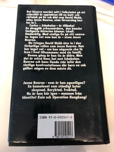 ROBERT LUDLUM "KODNAMN SCHAKALEN" 692 SIDOR SPÄNNING H-1