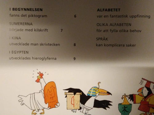 Alfabetas stora bok om skrivkonstens historia av Vivian French & Ross Collins
