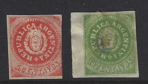 Argentina Mi5II &Mi6II *. 10c. Tunn