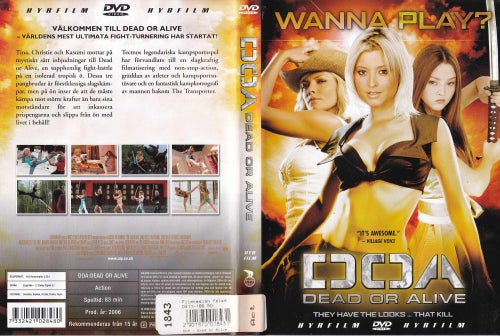 DVD - DOA "DEAD OR ALIVE" - SÖNDAGSFILMEN