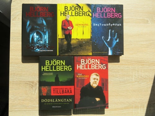 Björn Hellberg - Sten Wall Deckare Serie - Diverse Titlar