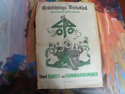 GRÖNKÖPINGS VECKOBLAD, 1956 JUNI 6, TIDNING