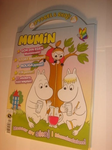 MUMIN PYSSEL & SKOJ 2009 nr 2 MUMIN SPEL RAM POSTER mm.NY