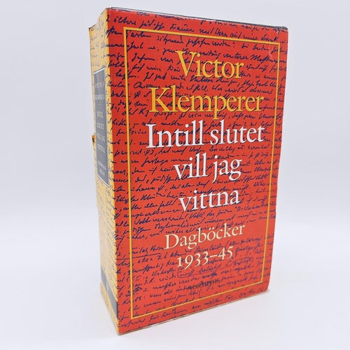 Intill slutet vill jag vittna, dagböcker 1933-45 - 2 delar - Victor Klemper