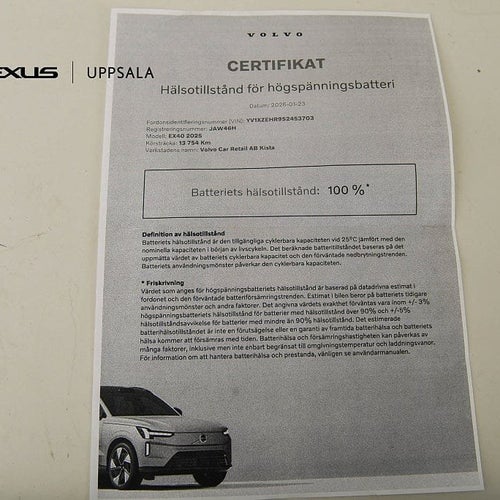 Volvo EX40 Single Motor Extended Range Ultra Vhjul