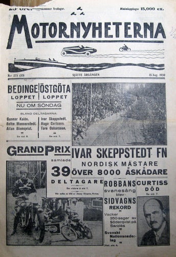 Motornyheterna 1930-33 Saxtorp.Austin Seven 1931.Buick 1931