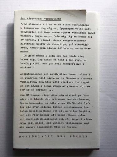 VINPROVARNA -- JAN MÅRTENSON