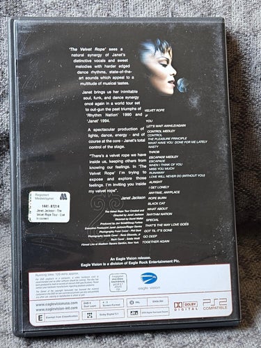 JANET JACKSON the velvet rope tour live in concert .DVD