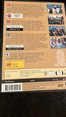 The Bounty Mel Gibson/Anthony Hopkins DVD