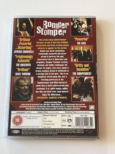 Romper stomper (Russell Crowe & Alex Scott, 1992. Ej svensk text). Beg. DVD