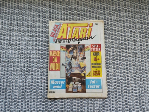 *SÄLLSYNT* Atarimagazin bilaga till Datormagazin nr 1-88