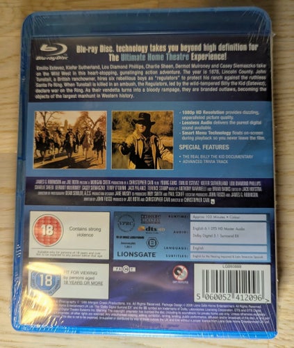 Young Guns Inplastad - Blu-Ray