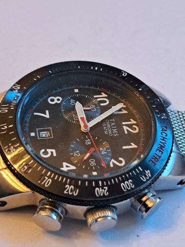 TAJMS Chronograph Herrklocka med Mesharmband