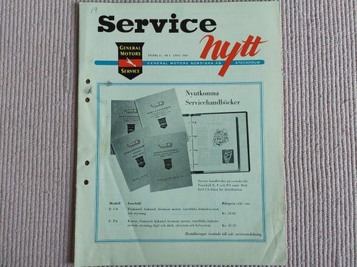 General Motors service nytt nr 4 april 1961