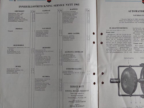 General Motors service nytt nr 4 april 1961