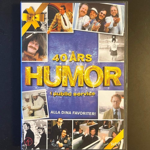 40 ÅRS HUMOR I PUCLIC SERVICE. 4-DVD BOX. SVENSK TV / KOMEDI