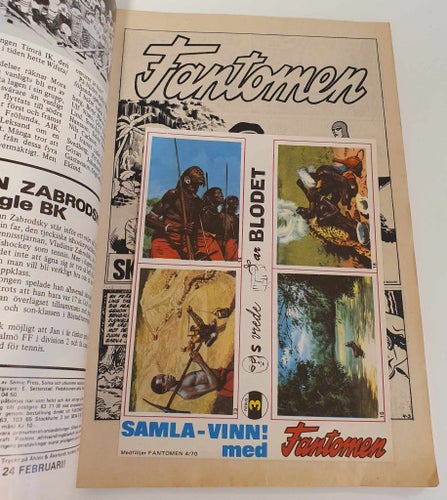 Fantomen nr 4 1970 / Djungel-bilaga / VG+