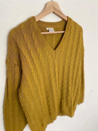 Vintage Apricot khaki grön tröja, storlek M