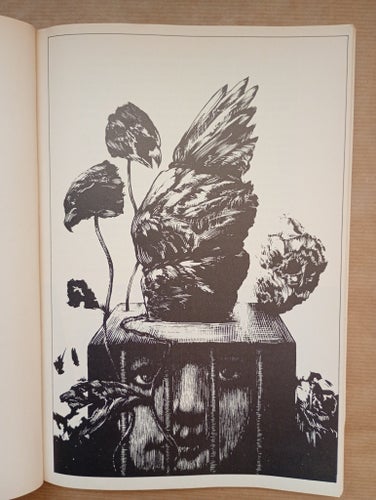 "Det brutna geväret", en antologi om krig och fred, år 1984.