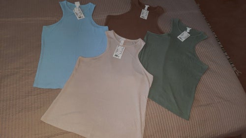 4-pack H&M Ribbade Linnen i Olika Färger