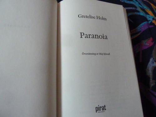 PARANOIA, G. HOLM, 2004,  BÖCKER