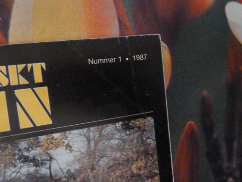 MOTORHISTORISKT MAGASIN, NR 1 - 1987, TIDNING