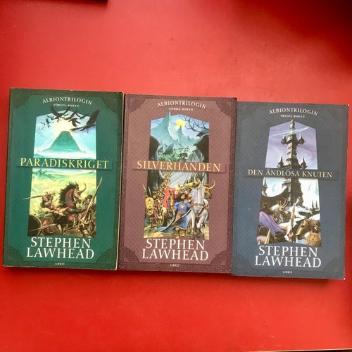 ALBIONTRILOGIN Paradiskriget Silverhanden Den ändlösa knuten Stephen Lawhead