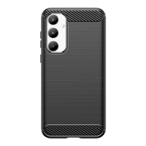 Samsung Galaxy A35 TPU Skal - Svart | Kolfiber Design | Fri Frakt!