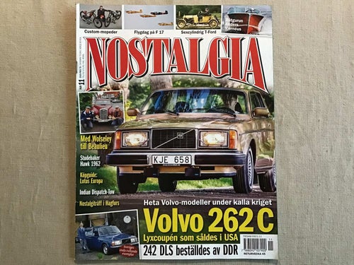 NOSTALGIA NR 11 2019 MYCKET OM VOLVO,FLYGDAG F 17,ANDERS VAERNEUS,MONARK,