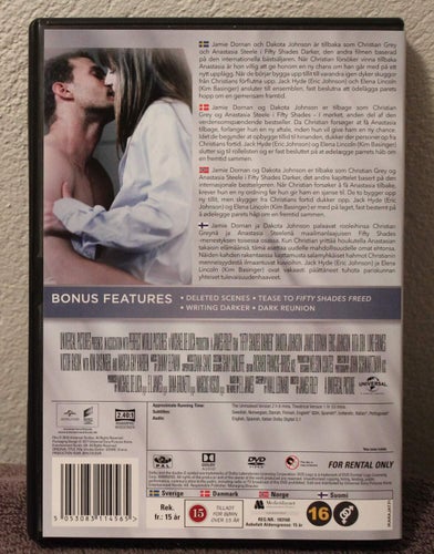 FIFTY SHADES DARKER UNMATED EDITION