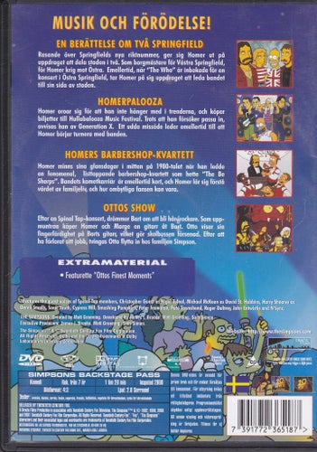 DVD / The Simpsons / Backstage Pass / Nära Nyskick