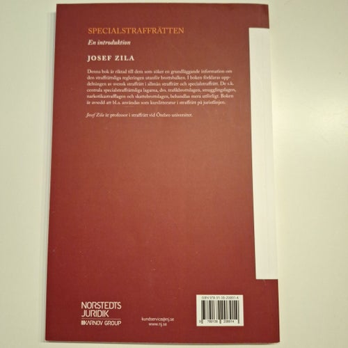 Specialstraffrätten: En introduktion av Josef Zila