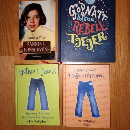 Bokpaket: Sanning eller konsekvens, Systrar i jeans, Godnattsagor för rebell...