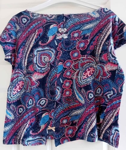 Söt Odd Molly Blå / Rosa / Röd Blus, Strl: 1 = S