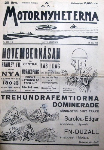 Motornyheterna 1930-44 Mc Douglas Bildreportage..Claveau