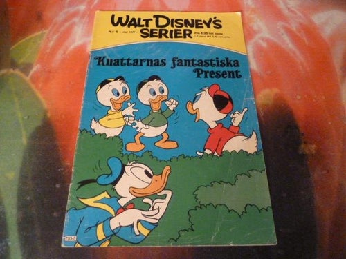 KNATTARNAS FANTASTISKA PRESENT, NR 5 - 1977, TIDNING, WALT DISNEY´S SERIER