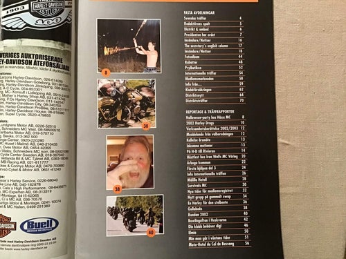 HD ENTUSIASTEN NR 2 2003 HARLEY DAVIDSON HÄXA MC,ITON WOLFS MC VÄRING