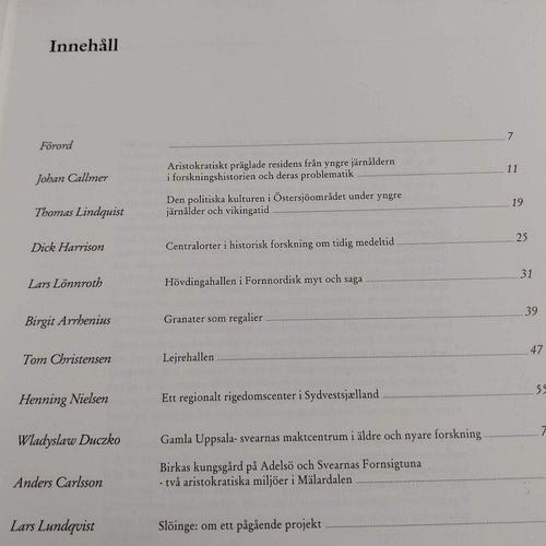 "-gick Grendel att söka det höga huset-" : arkeologiska källor till aristokratis